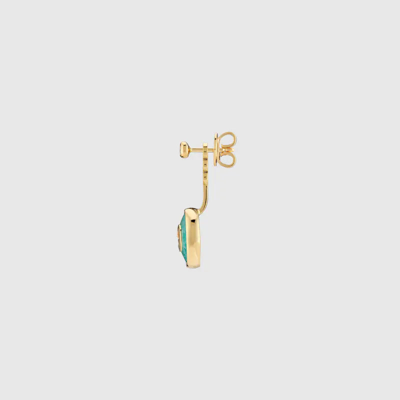 GUCCI INTERLOCKING 18K EARRINGS