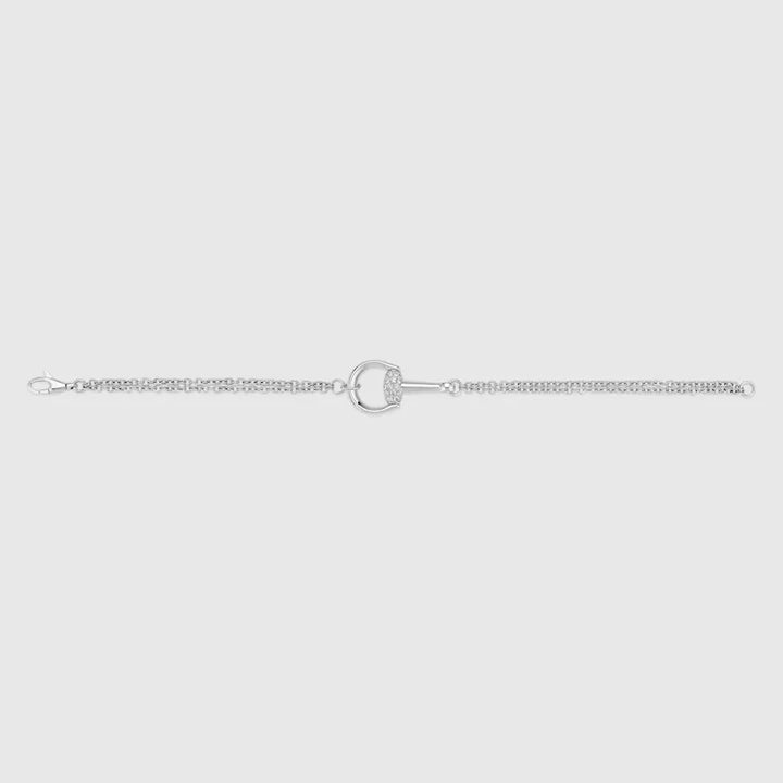 GUCCI HORSEBIT 18K DIAMOND BRACELET