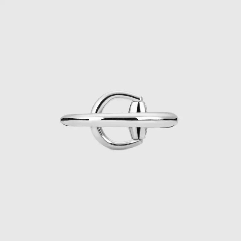 GUCCI HORSEBIT 18K DIAMOND RING