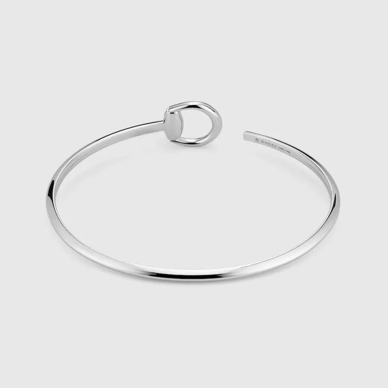 GUCCI HORSEBIT 18K DIAMOND CUFF BRACELET