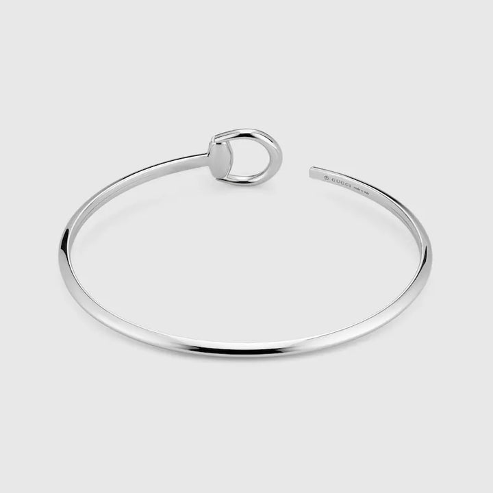 GUCCI HORSEBIT 18K DIAMOND CUFF BRACELET