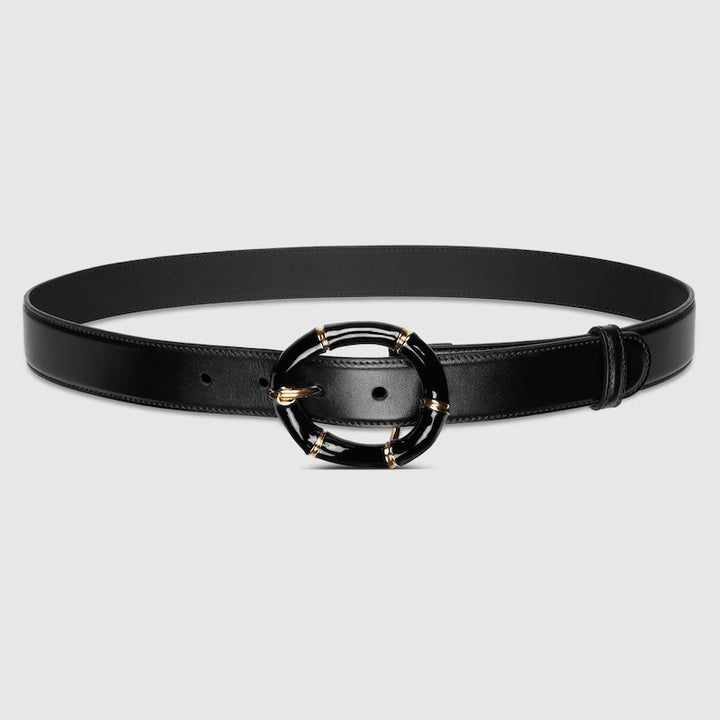 GUCCI Belt with round bamboo buckle