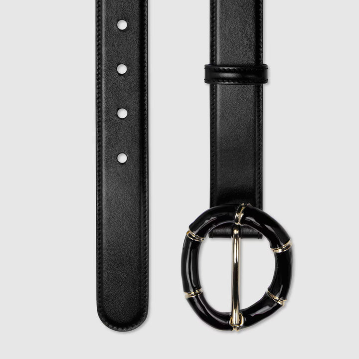 GUCCI Belt with round bamboo buckle