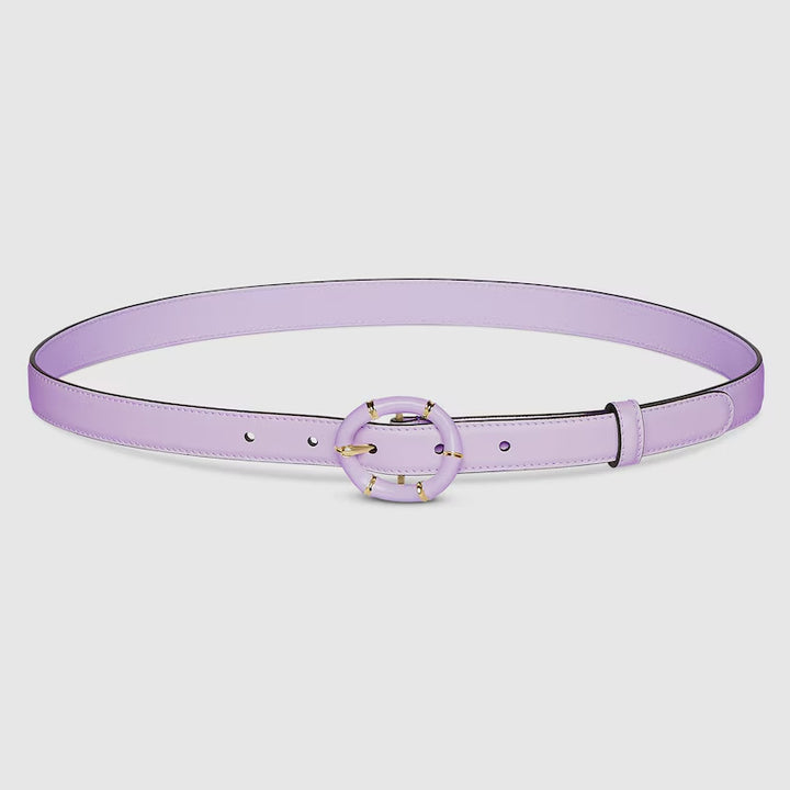 GUCCI Thin belt with round bamboo buckle