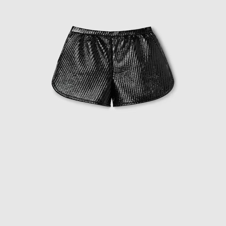 Gucci Diagonal coated wool mini shorts