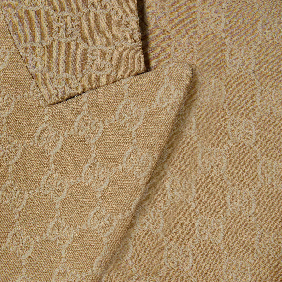 GUCCI GG silk wool crêpe jacquard jacket