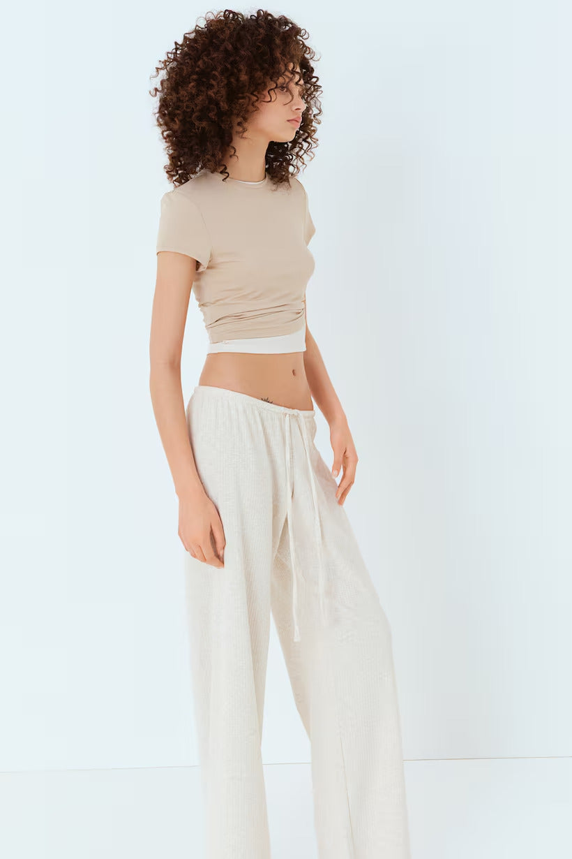 H&M Wide-leg Jersey Pants