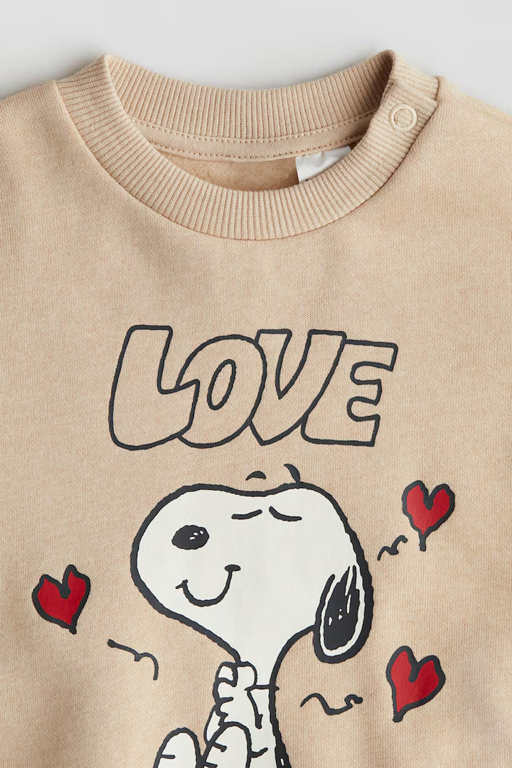 H&M Sweatshirt with Printed Motif