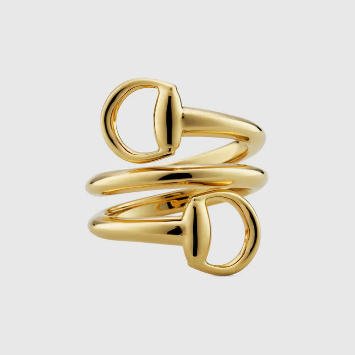 GUCCI HORSEBIT 18K CONTRARIE RING