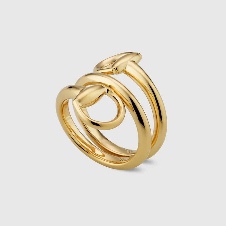 GUCCI HORSEBIT 18K CONTRARIE RING