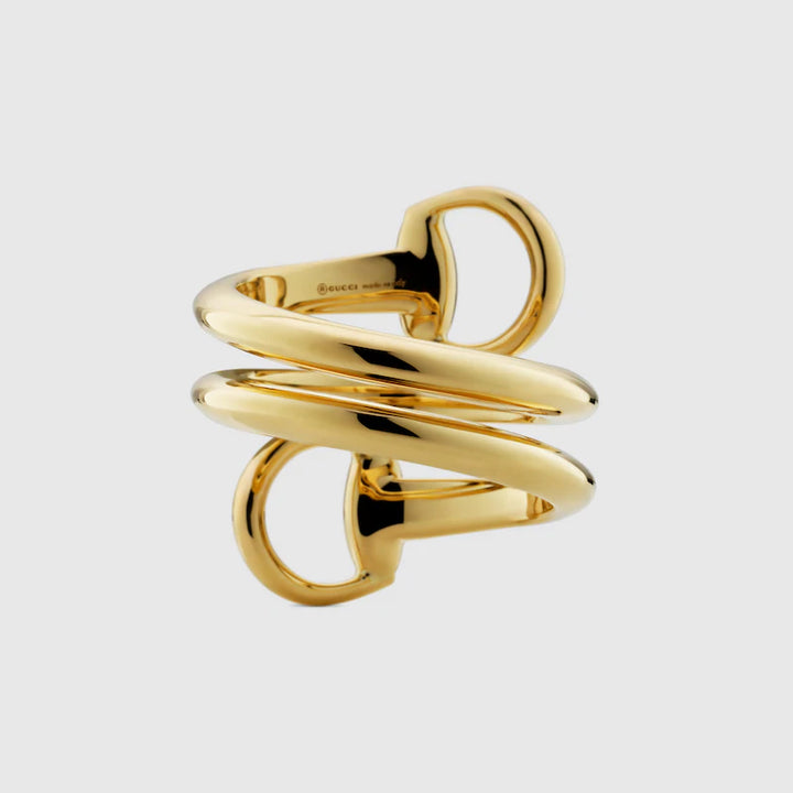 GUCCI HORSEBIT 18K CONTRARIE RING
