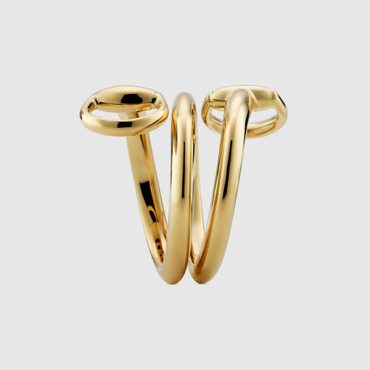 GUCCI HORSEBIT 18K CONTRARIE RING