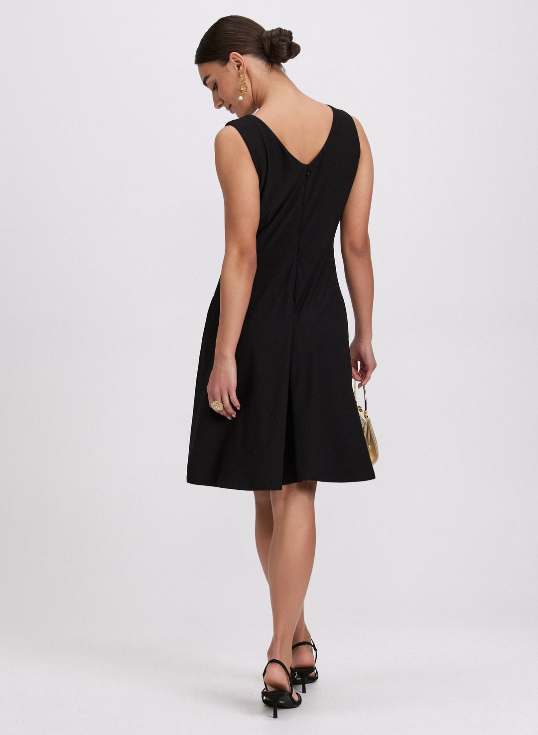 LAURA Belted Pleat Detail Dress
