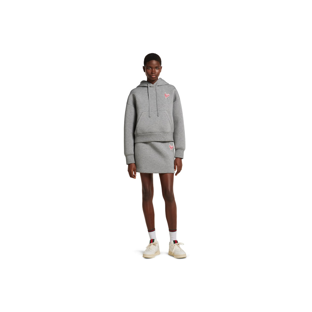 GUCCI Jersey hooded sweatshirt with print