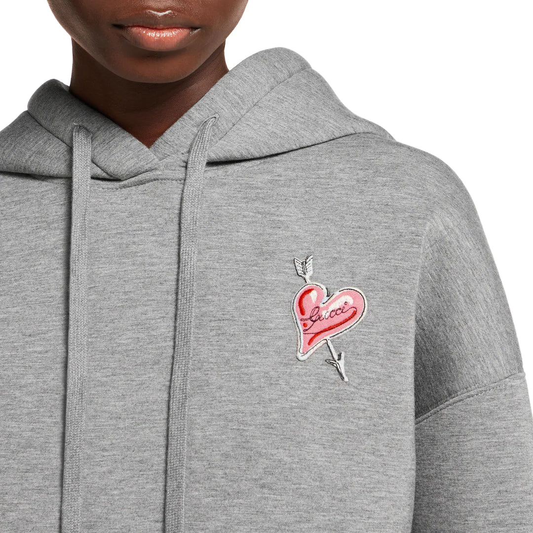 GUCCI Jersey hooded sweatshirt with print