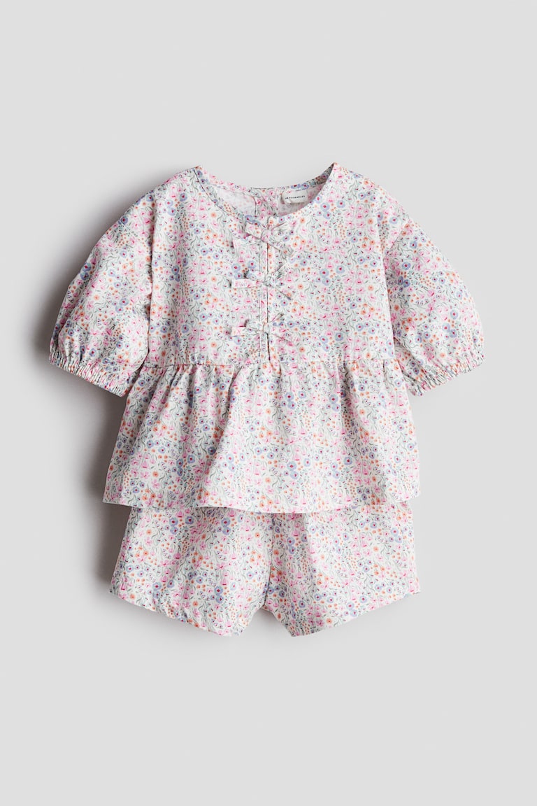 H&M 2-piece Cotton Poplin Set