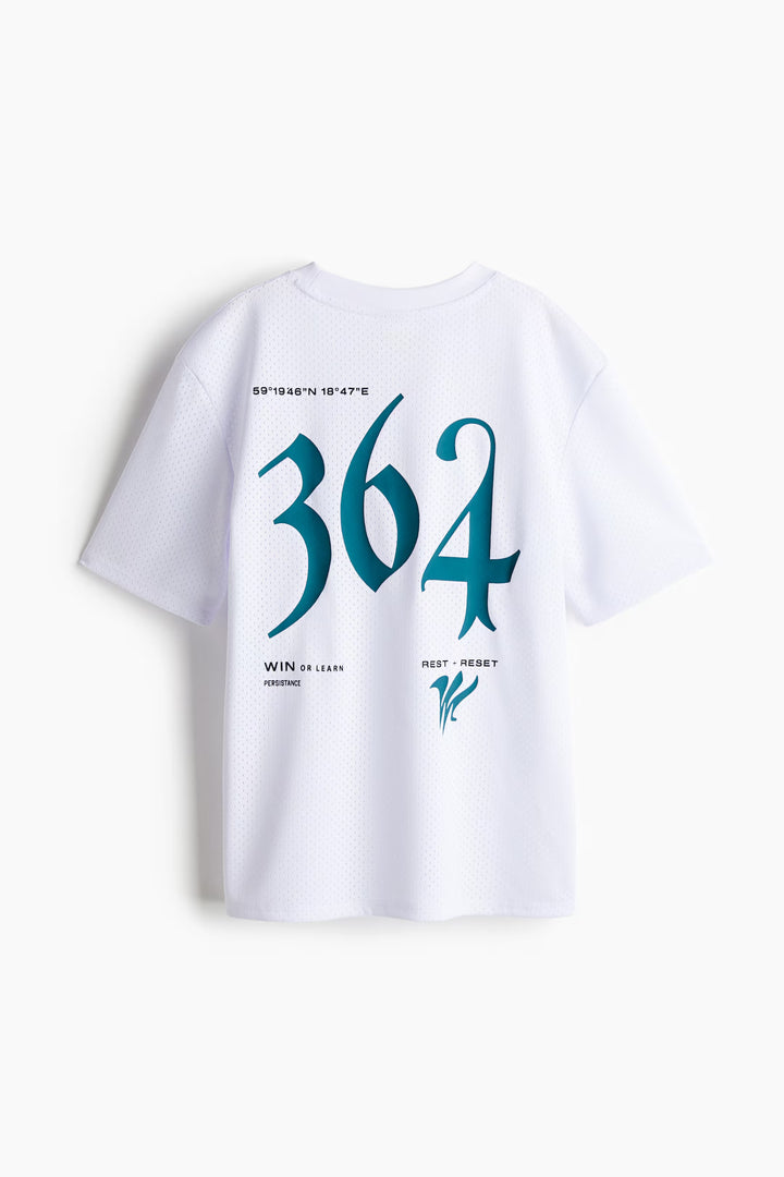 H&M Printed Mesh Sports Shirt with DryMove™