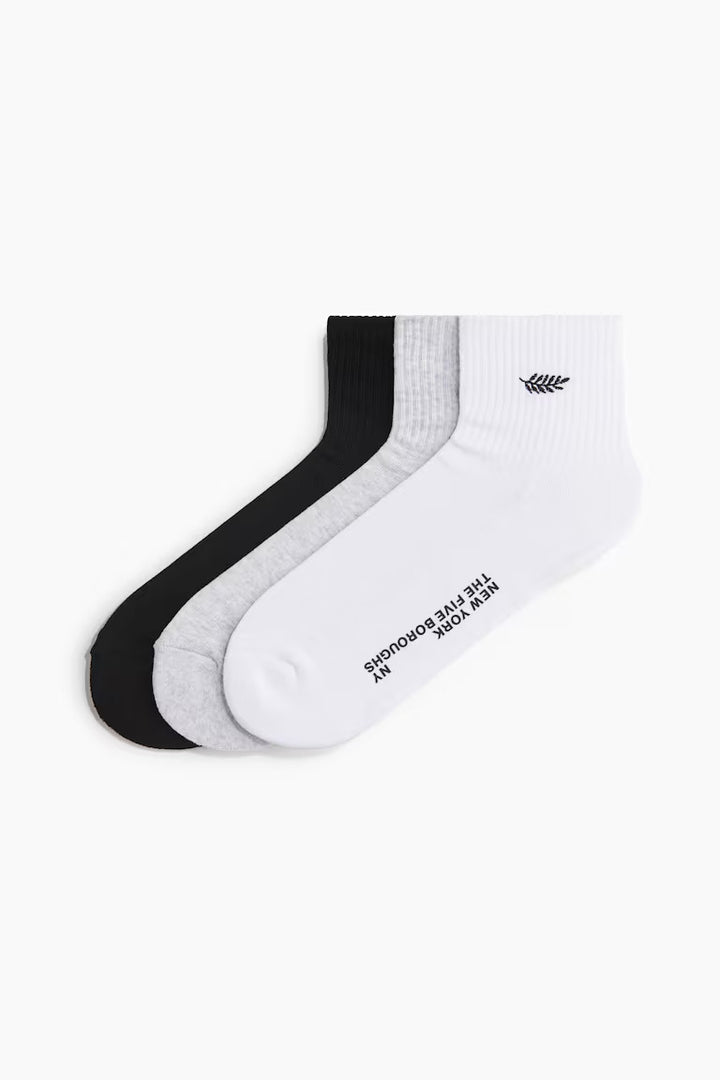H&M 3-Pack Short Socks