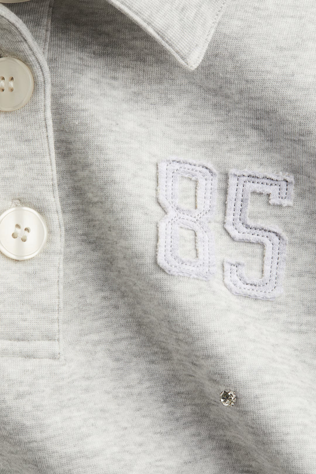 H&M Embellished Scuba Rugby Shirt