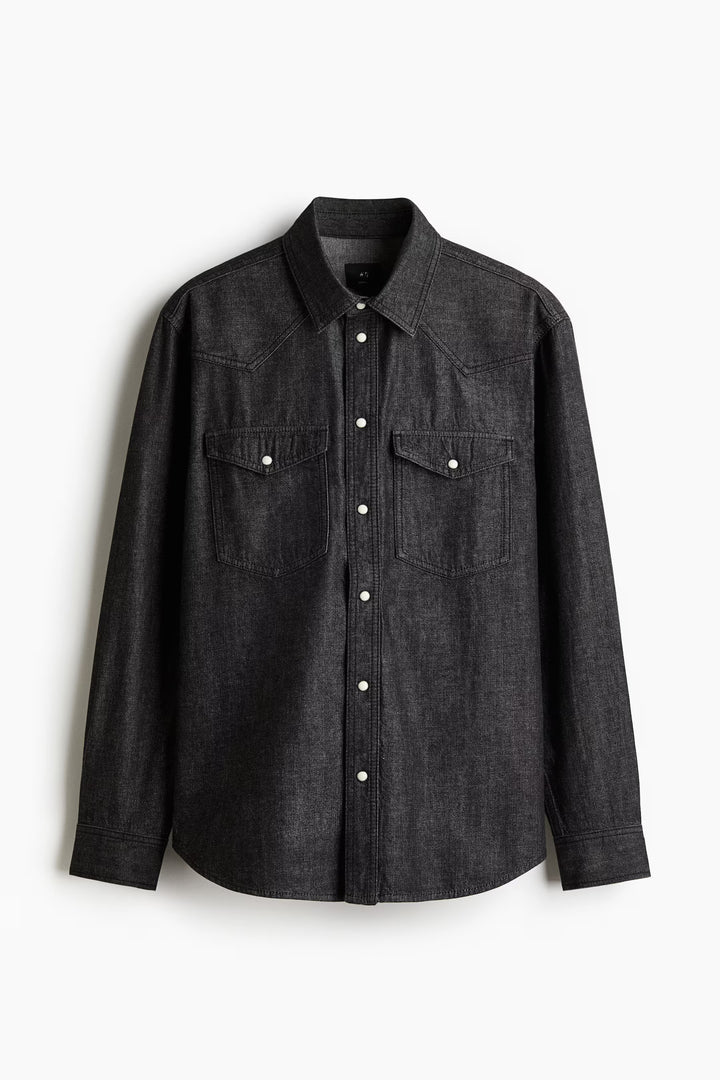 H&M Regular-Fit Denim Shirt