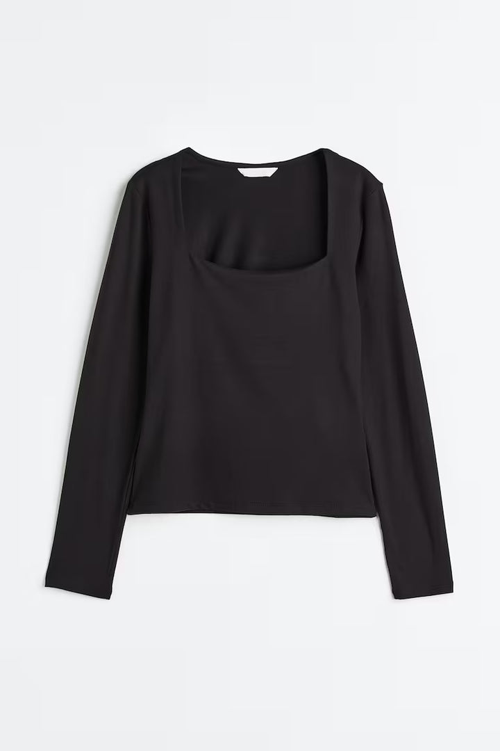 H&M LONG-SLEEVED JERSEY TOP