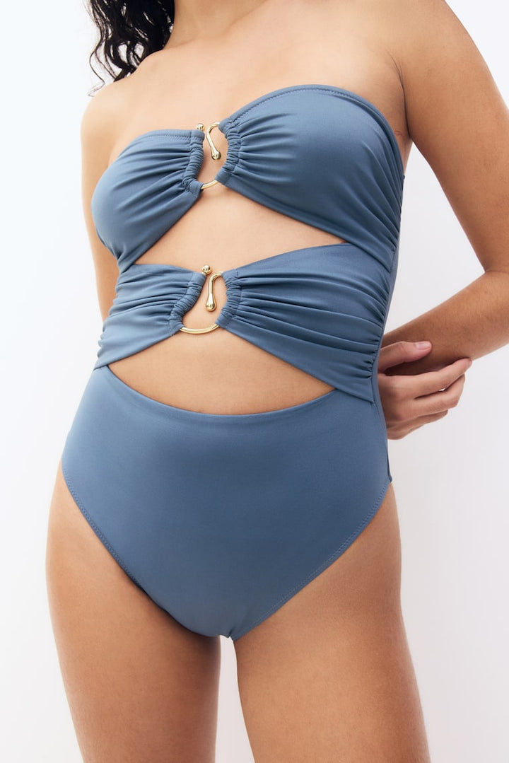 H&M Padded-Cup Bandeau Swimsuit