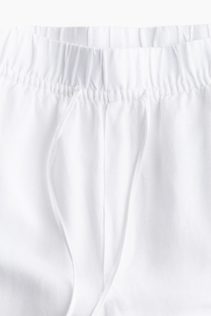 H&M Linen-blend Tapered Pants