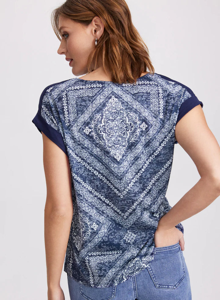 LAURA Paisley & Geometric Print T-Shirt
