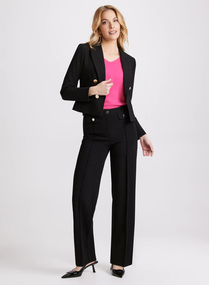 LAURA Cropped Double-Breasted Blazer