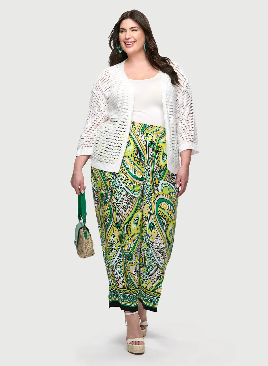 LAURA Joseph Ribkoff - Paisley Print Wide Leg Pants