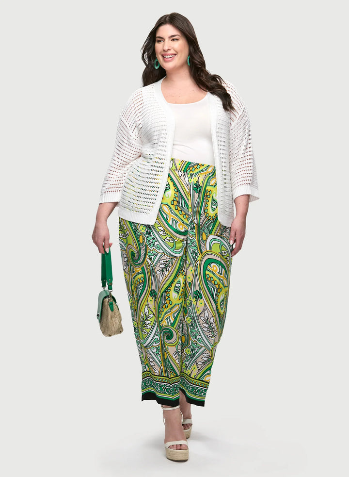 LAURA Joseph Ribkoff - Paisley Print Wide Leg Pants