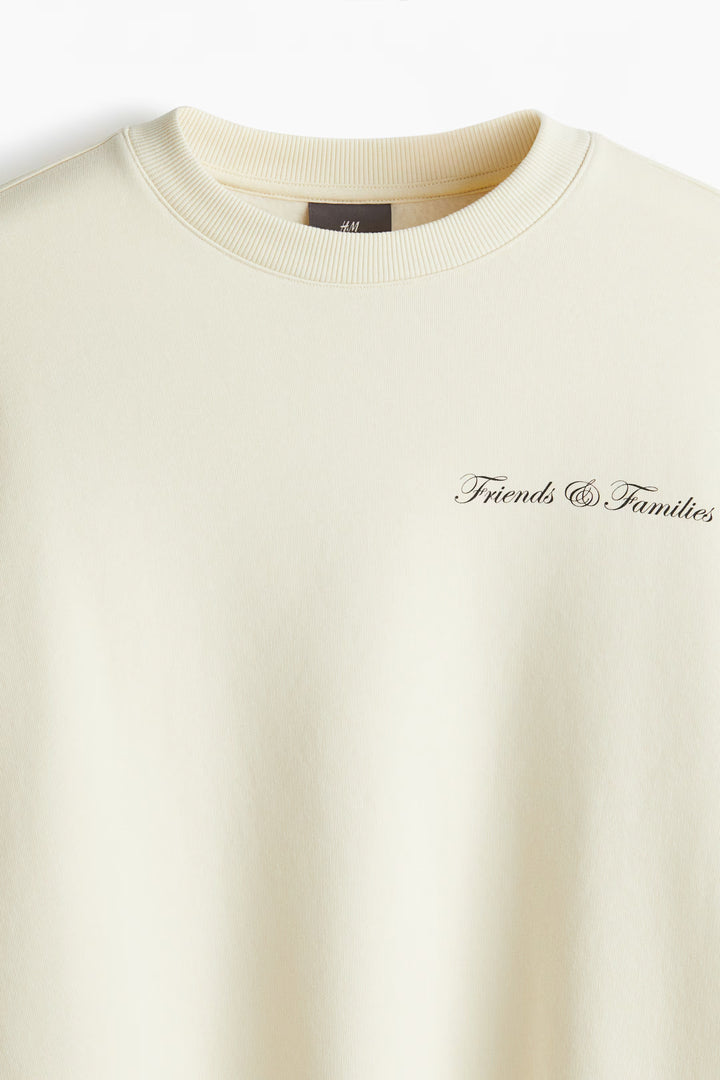 H&M Loose Fit Printed Sweatshirt