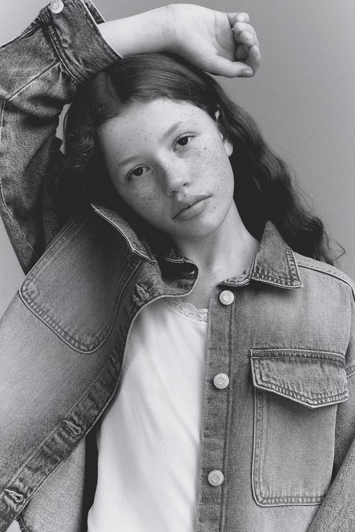 H&M Cotton Denim Overshirt