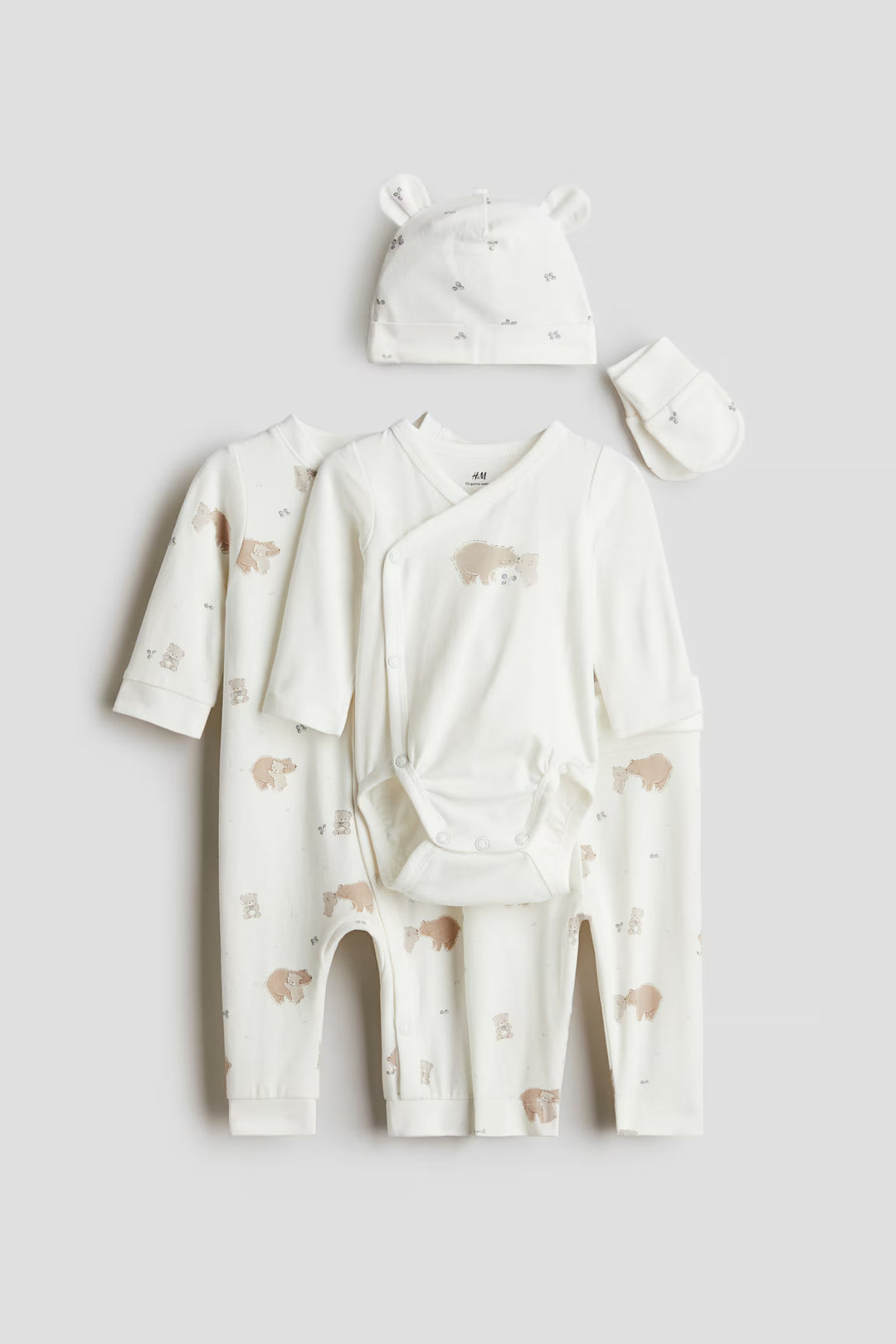 H&M 5-piece Cotton Jersey Gift Set
