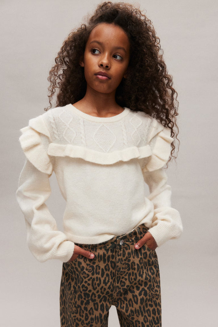 H&M Ruffle-Trimmed Sweater
