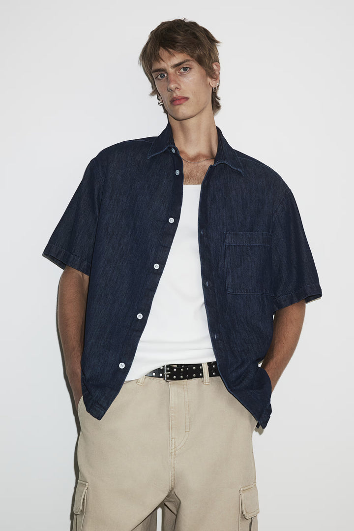 H&M Loose-fit Denim Shirt