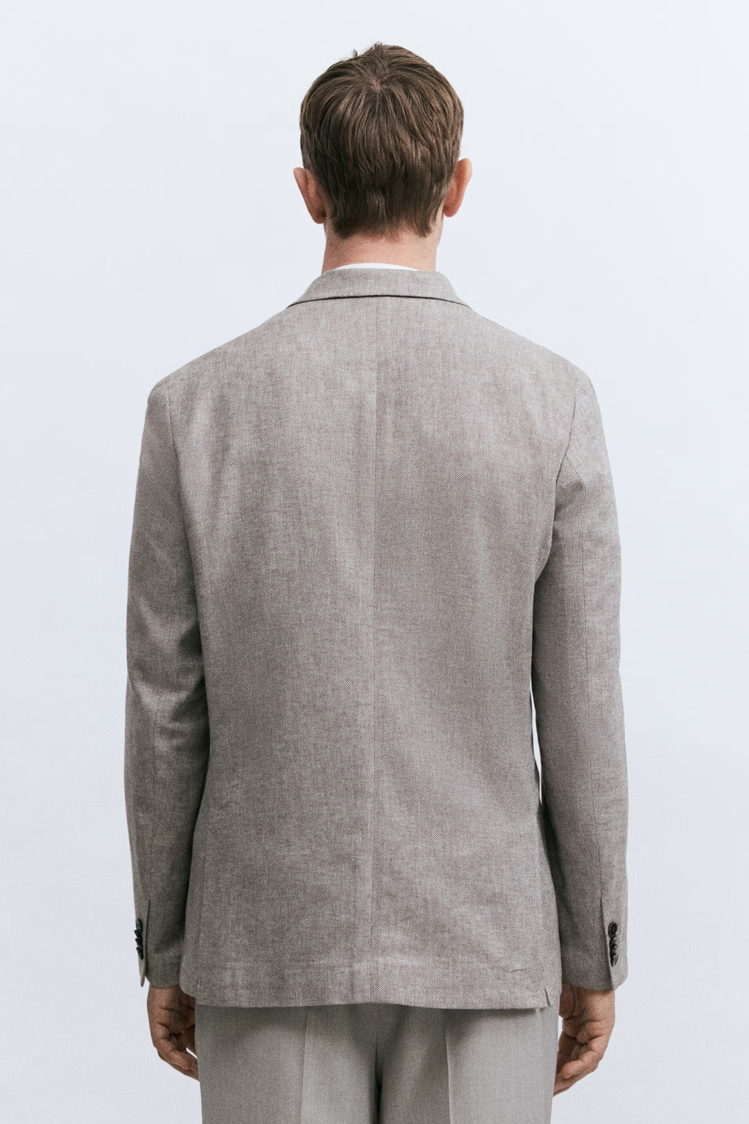 H&M Relaxed-Fit Double-Breasted Linen-Blend Jacket