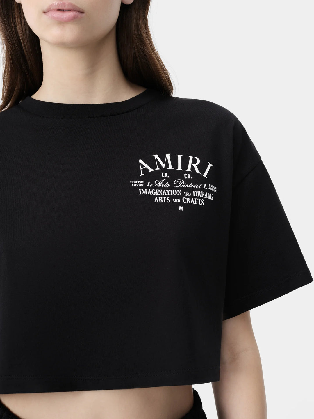 AMIRI WOMEN'S ARTS DISTRICT CROPPED TEE