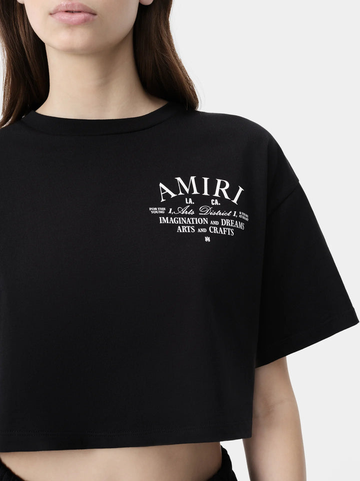 AMIRI WOMEN'S ARTS DISTRICT CROPPED TEE