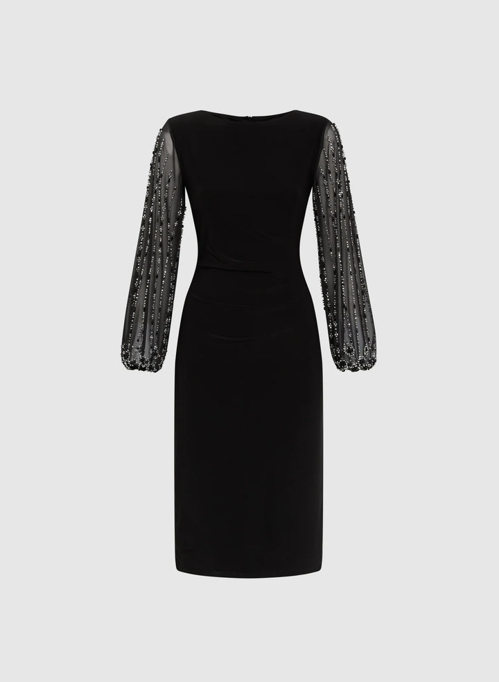LAURA Beaded Sleeve Dress