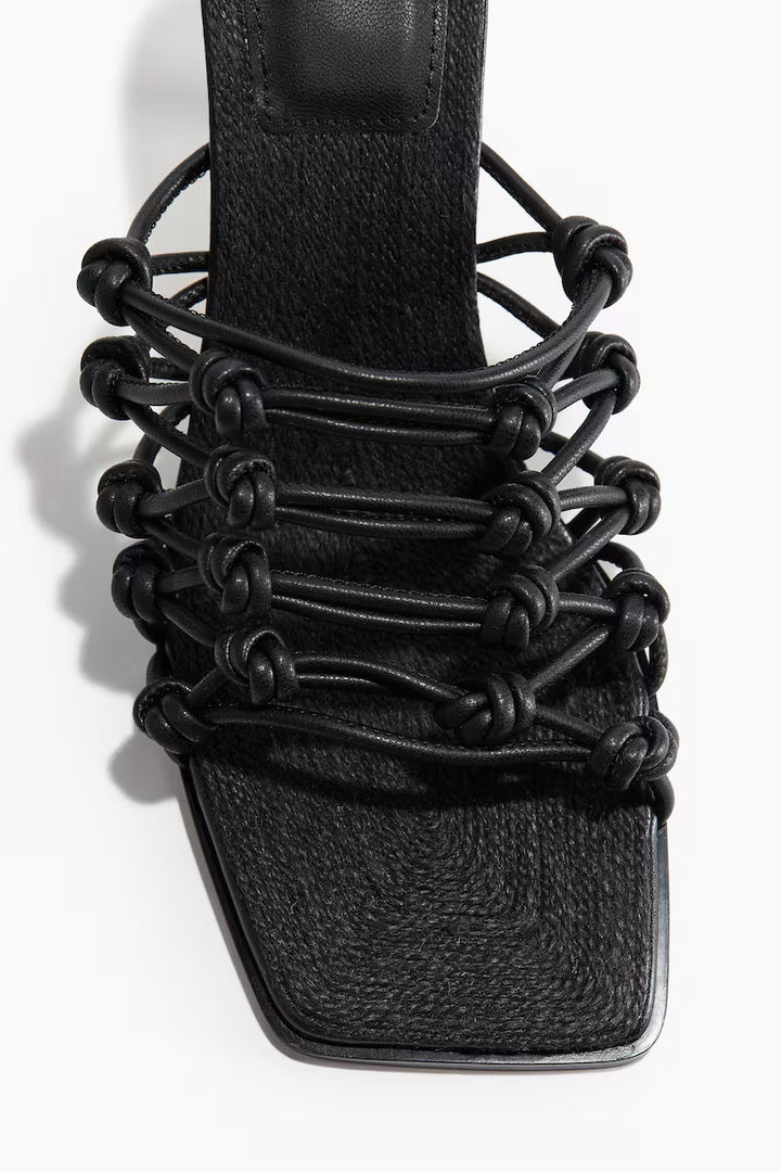 H&M Knot-detail Heeled Sandals