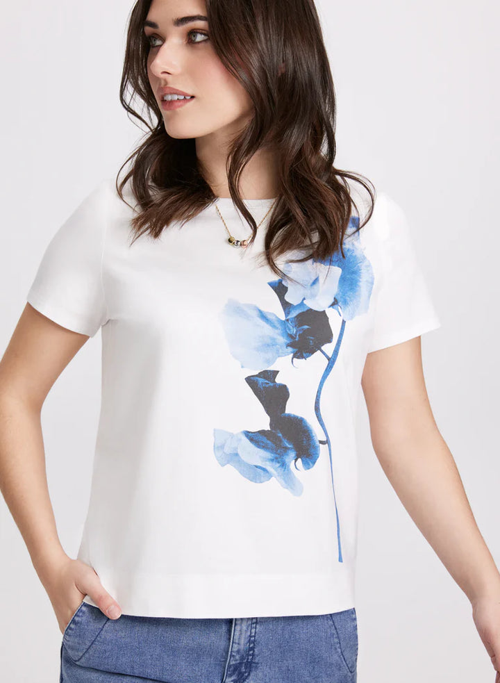 LAURA Floral Placement Print T-Shirt