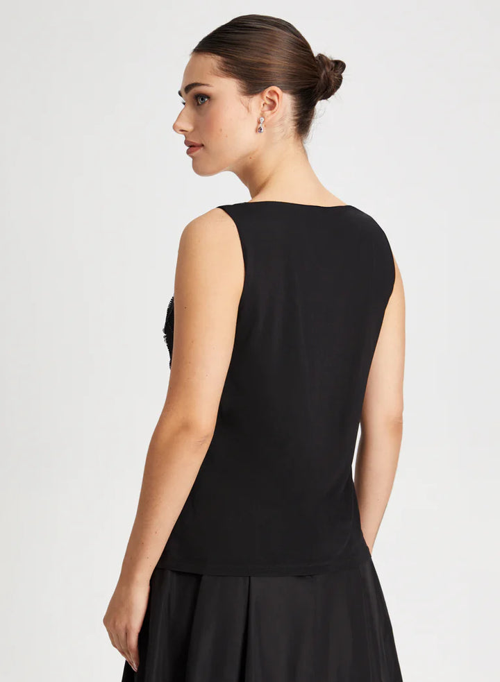 LAURA Beaded Detail Sleeveless Top
