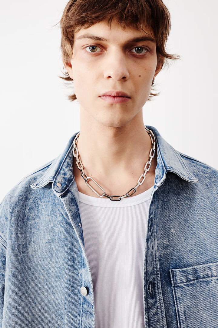 H&M Boxy Denim Shirt