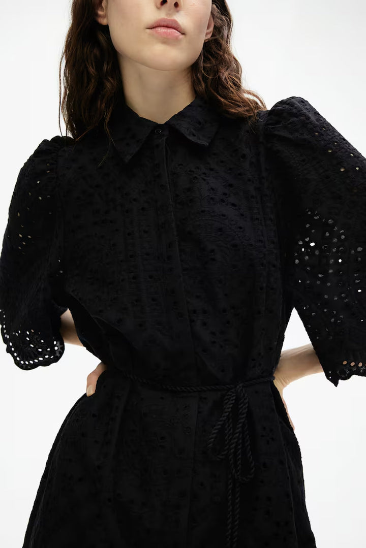 H&M Eyelet Embroidered Shirt Dress