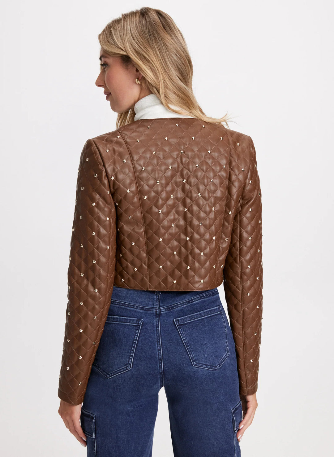 LAURA Studded Vegan Leather Jacket