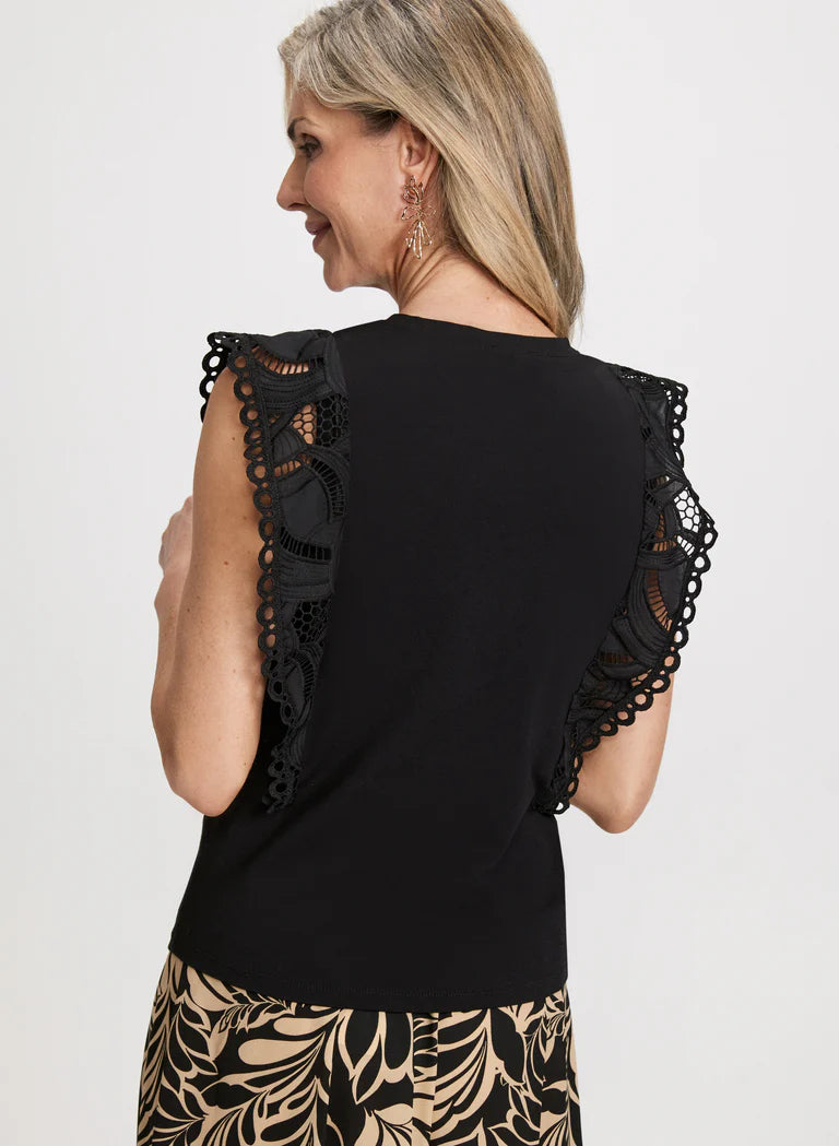 LAURA Crochet Cap Sleeve Top