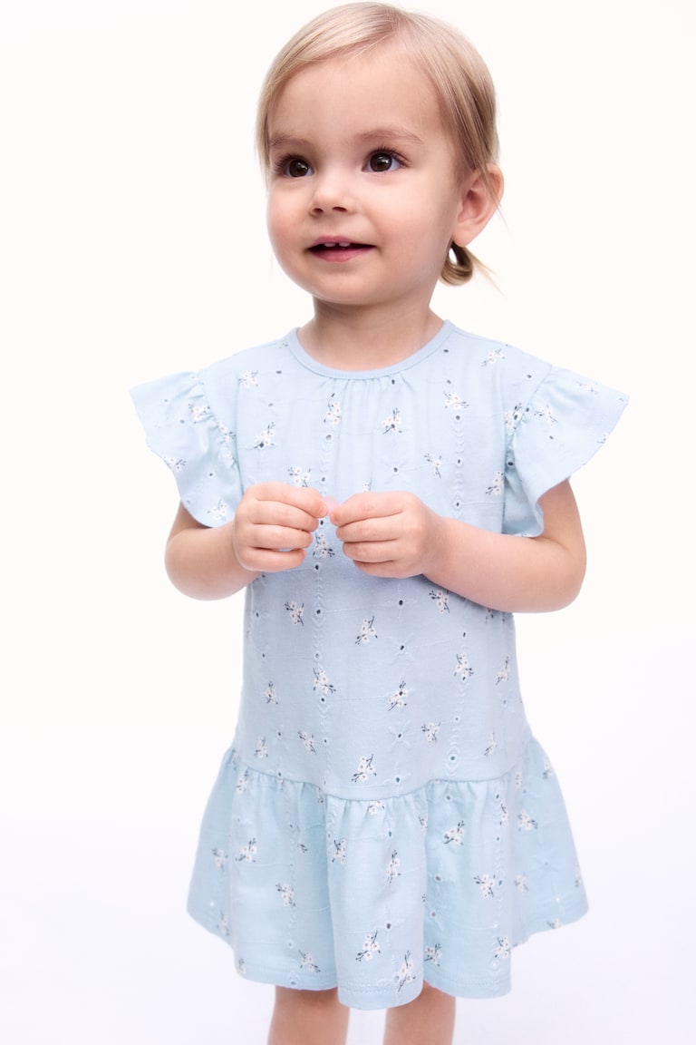 H&M Eyelet-Embroidered Dress