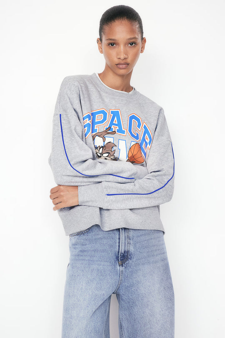 H&M Oversized Printed Sweatshirt