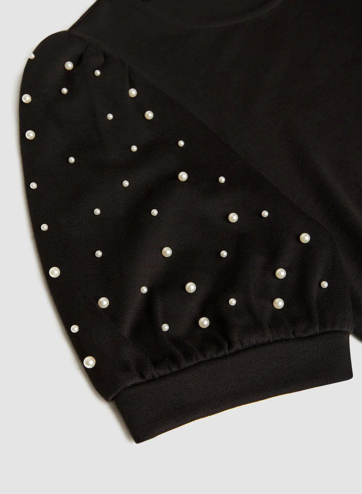 LAURA Pearl Detail Top